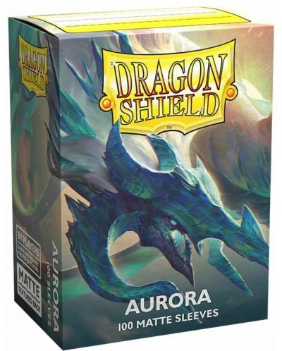 Protecții pentru cărți de joc Dragon Shield Sleeves - Matte Aurora (100 buc.) - 1
