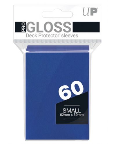 Protecții pentru cărți  Ultra Pro - PRO-Gloss Blue Small (60 buc.) - 1