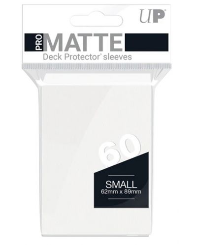 Protecții pentru cărți  Ultra Pro - PRO-Matte White Small (60 buc.) - 1