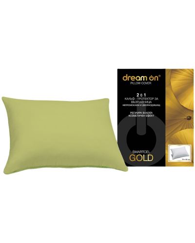 Protector pentru pernă Dream On - Smartcel Gold, 50 x 70 cm, verde - 1