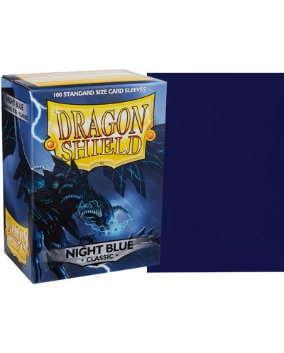 Protecții pentru cărți de joc Dragon Shield Classic Sleeves - Night Blue (100 buc.) - 2