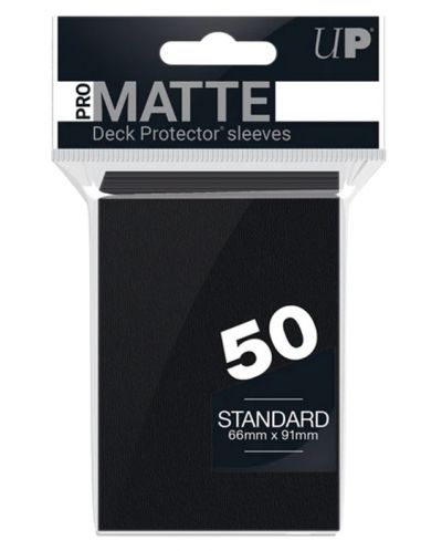 Protecții pentru cărți  Ultra Pro - PRO-Matte Standard, Black (50 buc.) - 1