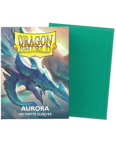 Protecții pentru cărți de joc Dragon Shield Sleeves - Matte Aurora (100 buc.) - 2