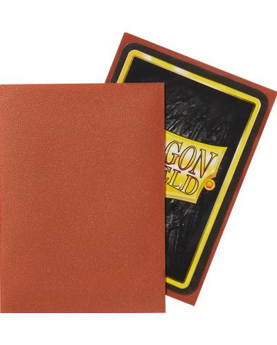 Protecții pentru cărți de joc Dragon Shield Sleeves - Matte Copper(100 buc.) - 3