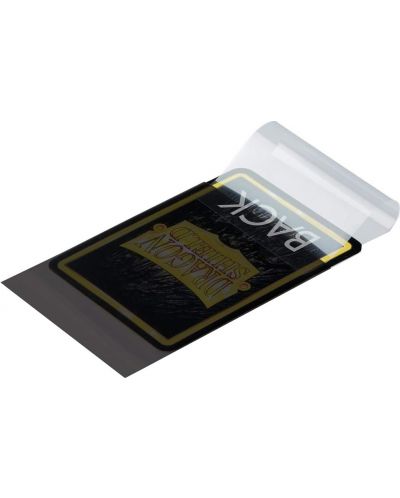 Protecții pentru cărți de joc Dragon Shield Perfect Fit Sleeves - Sealable Smoke (100 buc.) - 3