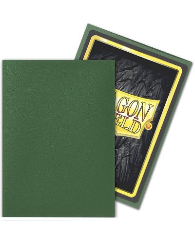 Protecții pentru cărți de joc Dragon Shield - verde pădure mată (100 buc.) - 3