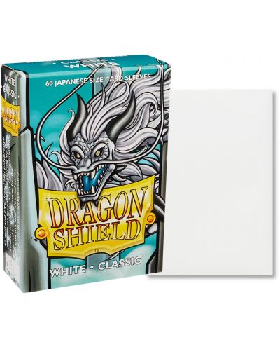 Protecții pentru cărți de joc Dragon Shield - Small White (60 buc.) - 2