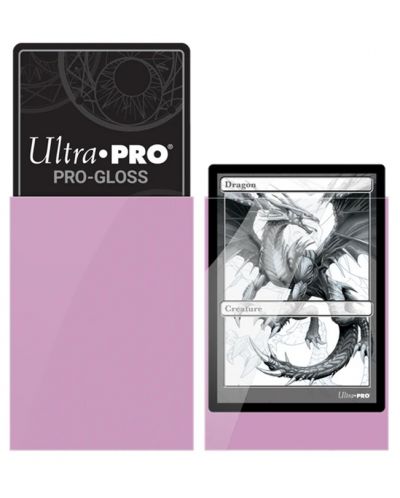 Protecții pentru cărți Ultra Pro PRO - Gloss Standard Size, Pink (50 buc.) - 2