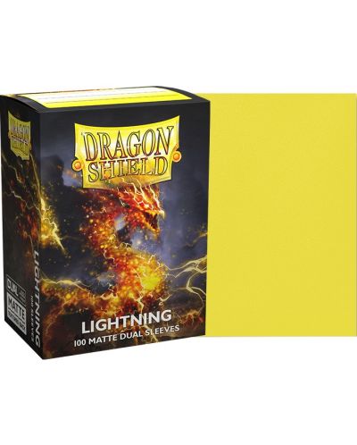 Protecții pentru cărți de joc Dragon Shield Dual Sleeves - Matte Lightning (100 buc.) - 2