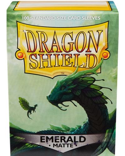 Manșoane Dragon Shield - Emerald mat (100 buc.) - 1