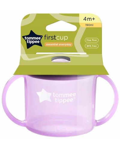 Cupa de tranziție Tommee Tippee - Prima ceașcă, 4 m+, 190 ml, mov - 3