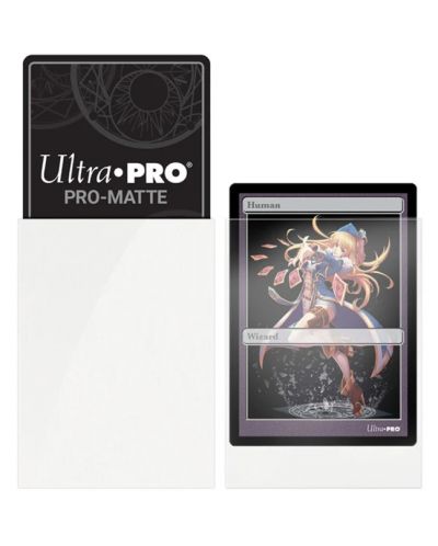 Protecții pentru cărți  Ultra Pro - PRO-Matte White Small (60 buc.) - 2
