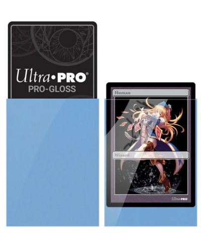 Protecții pentru cărți  Ultra Pro - PRO-Gloss Light Blue Small (60 buc.) - 2
