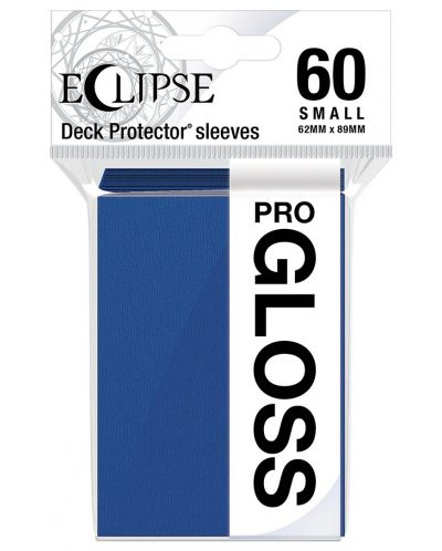 Protecții pentru cărți  Ultra Pro - Eclipse Gloss Small Size, Pacific Blue (60 buc.) - 1