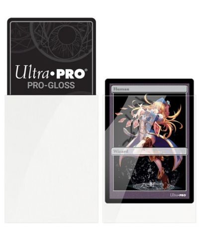 Protecții pentru cărți  Ultra Pro - PRO-Gloss White Small (60 buc.) - 2