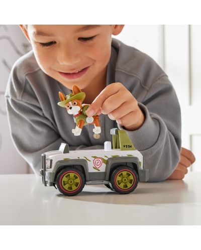 Jucărie pentru copii Spin Master Paw Patrol - Catelus Tracker si jeep de salvare - 6