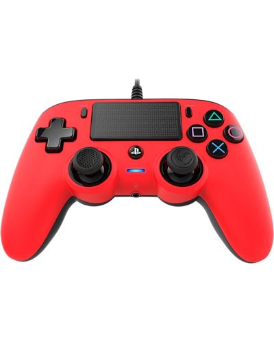 Controller Nacon за PS4 - Wired Compact, rosu - 7