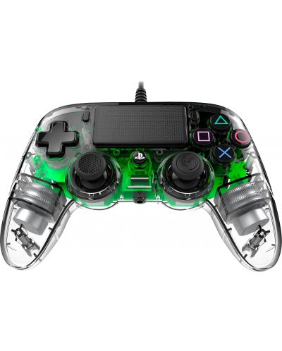 Controller Nacon за PS4 - Wired Illuminated Compact Controller, crystal green - 2