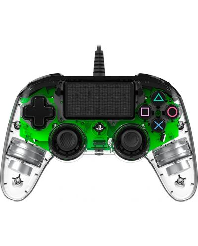 Controller Nacon за PS4 - Wired Illuminated Compact Controller, crystal green - 10