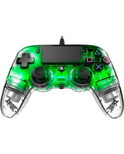 Controller Nacon за PS4 - Wired Illuminated Compact Controller, crystal green - 4
