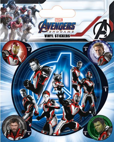 Stickere Pyramid - Avengers Endgame (Quantum Realm Suits), 5 броя - 1
