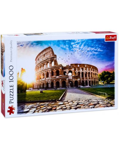 Puzzle Trefl de 1000 piese - Colosseum luminat de soare - 1
