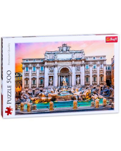 Puzzle Trefl de 500 piese - Fontana di Trevi, Roma - 1