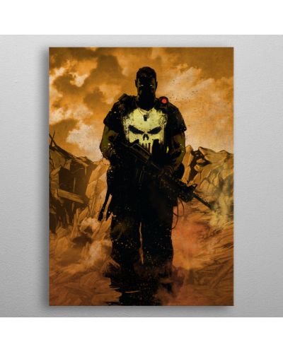 Poster metalic Displate - Marvel - Punisher - 3