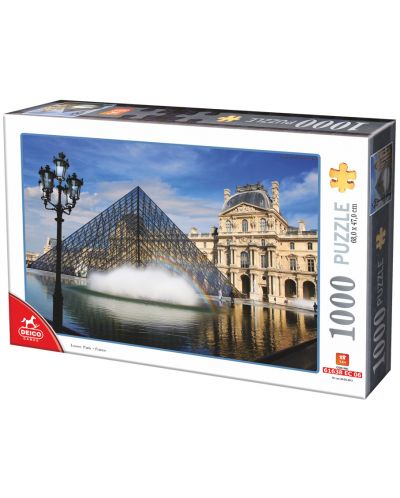 Puzzle Deico Games de 1000 piese - France, Louvre - 1