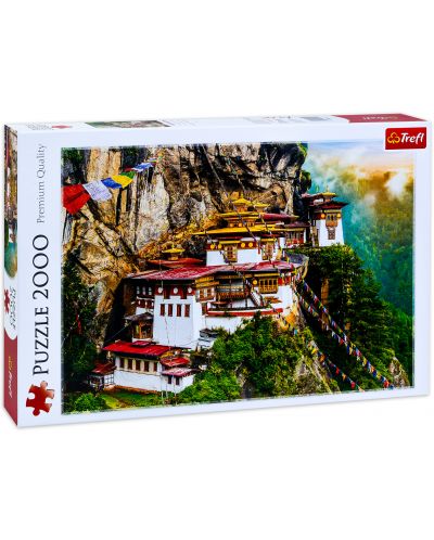 Puzzle Trefl de 2000 piese - Complexul de templu Paro Taktsang, Bhutan - 1