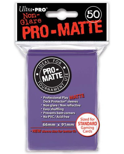 Ultra Pro Card Protector Pack - Standard Size - Violet, mat - 1