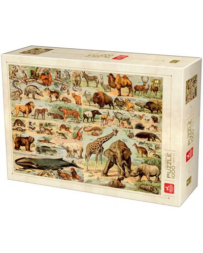 Puzzle Deico Games de 1000 piese - Encyclopedia, Wild Animals - 1