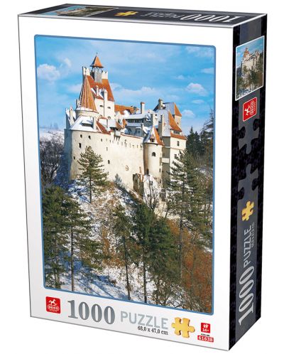 Puzzle Deico Games de 1000 piese - Romania, Bran Castle - 1