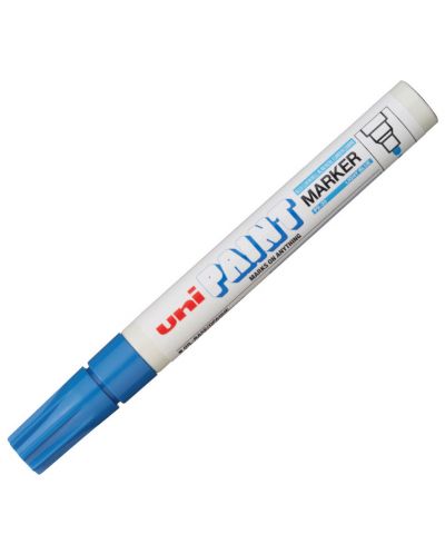 Marker permanent Uniball pe baza de ulei – Albastru deschis - 1