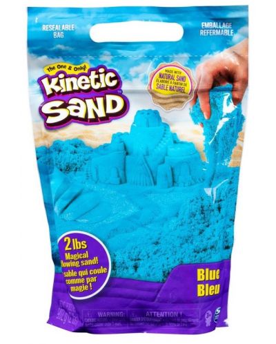 Nisip în pungă Spin Master Kineti Sand - Albastru, 907 g - 1