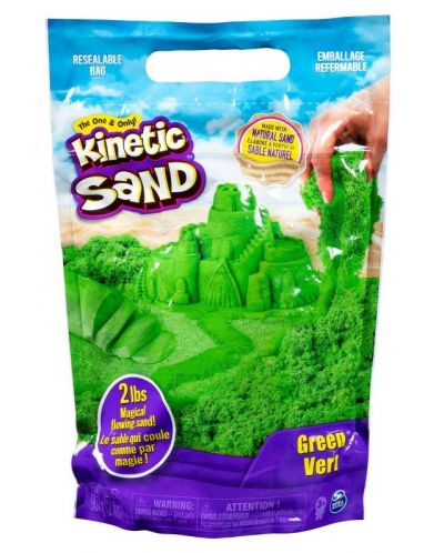 Kinetic Sand Spin Master - Nisip cinetic, verde, 907 g - 1