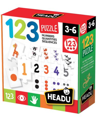 Puzzle educativ  Headu - Numere - 1