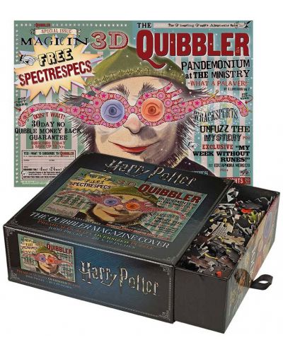 Puzzle panoramic Harry Potter de 1000 piese - Revista The Quibbler - 1
