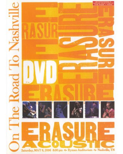 Erasure - On The Road To Nashville (CD + DVD)	 - 1