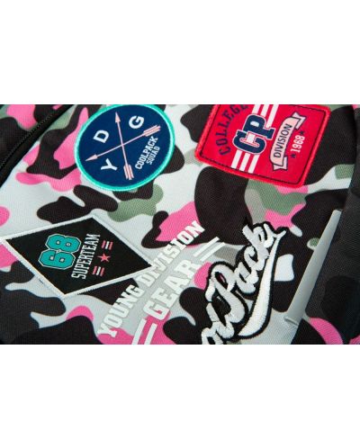 Ghiozdan scolar Cool Pack Dart - Camo Pink Badges - 4