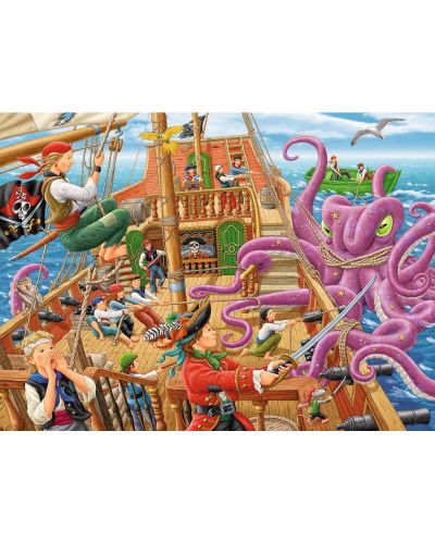 Puzzle  Ravensburger de 100 XXL piese - Aventura cu barca piratilor - 2