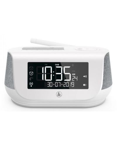 Boxă radio cu ceas Hama - DR36SBT, albă - 1