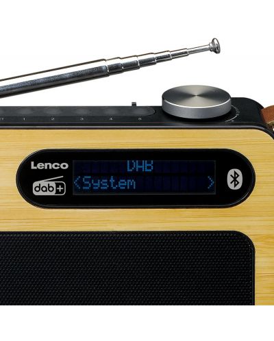 Radio Lenco - PDR-040 BAMBOO, maro/negru - 3