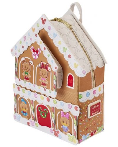 Rucsac Loungefly Disney: Mickey and Friends - Gingerbread House Mini - 3