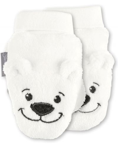 Mănuși pentru bebeluși cu un deget Sterntaler - Ursuleți, 2-3 ani, crem - 1