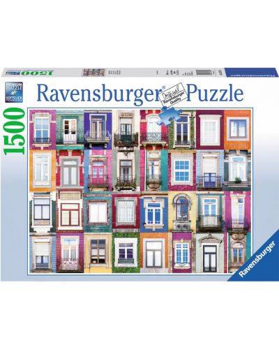 Puzzle  Ravensburger de 1500 piese - Fatada in Portugalia - 1