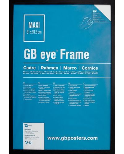 Rama pentru poster GB eye - 61 х 91.5 cm,negru - 1