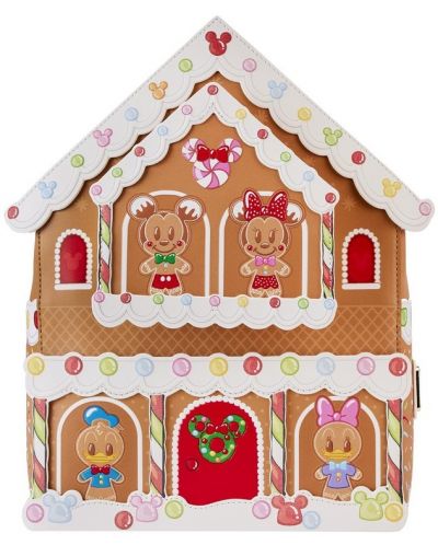 Rucsac Loungefly Disney: Mickey and Friends - Gingerbread House Mini - 1