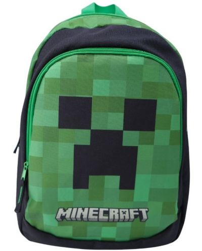 Ghiozdan pentru grădiniță Minecraft - Creeper, 2 compartimente - 2