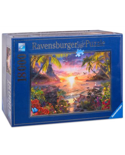 Puzzle Ravensburger de 18 000 piese - Apus de soare in paradis - 1
